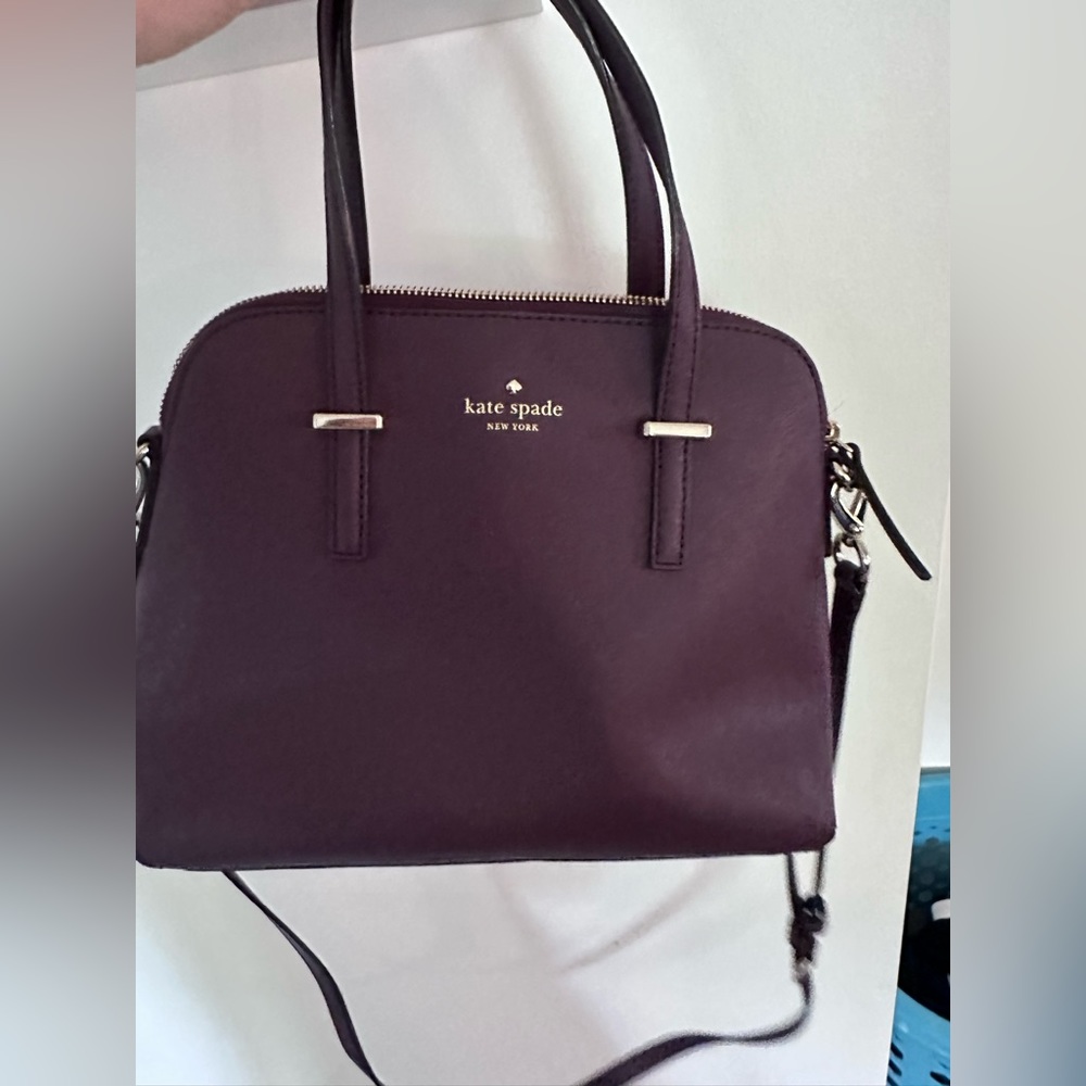 Cedar Street Maise Satchel - Mahogany - Kate Spade - Dark Maroon - EUC